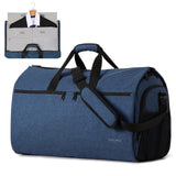 mixi Carry On Garment Bag for Travel 56L Convertible Duffle Bag for Men Women 2 in 1 Hanging Luggage Suitcase Dress Suit Travel Bag with Shoes Pouch, Sapphire Blue