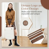 Hulsin Carry on Luggage Suitcase, 22x14x9 Airline Approved 20 Inch Hardside Carry-on Luggage with Spinner Wheels, Hard Shell Luggage with TSA Lock, Hard Case Small Travel Suitcase (White, 20-Inch)