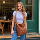 KALIDI Hobo Bag Vegan Leather Crossbody Bags Women Casual Work Tote Bag Messenger Bag Stylish Shoulder Travel Slouchy Purse