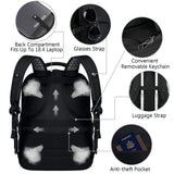 VECKUSON 18.4 Laptop Backpack for unisex, 60L Extra Large Gaming Laptops Back Bag with USB Charger Port,TSA Friendly Flight Approved and RFID Anti-Theft Pocket Heavy-duty Pack,21.3*15.7*11.8inch Grey