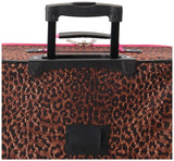 Rockland Vara Softside 3-Piece Upright Luggage Set, Pink Leopard, 3-Piece Set (20 inch/28 inch/22 inch duffel)