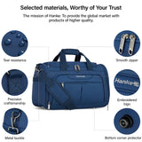 Hanke Underseat Carry On luggage Bags for Travel, Foldable Travel Bags for Women, Soft Lightweight Personal Item Travel Bag Small Carry On Bags for Airplanes, Travel Tote Bags for Women Men.（Blue）