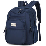 abshoo Big Student Backpack for School Water Resistant Lightweight College Bookbag Travel Backpack (Navy)