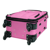 Rockland Pasadena Softside Spinner Wheel Luggage, Pink, Carry-On 20-Inch