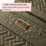 BabbleRoo Diaper Bag Backpack - Travel Large Baby Diaper Bag with Changing pad, Waterproof Baby Bags for Mom & Dad, Unisex Bags with Pacifier Case, Luggage Strap & Stroller Clips– Army Green