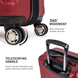 Kenneth Cole REACTION Renegade Luggage Expandable 8-Wheel Spinner Lightweight Hardside Suitcase, Scarlet Red, 20-Inch Carry On