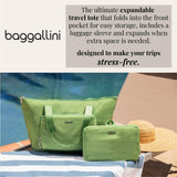 Baggallini Women's Carryall Expandable Packable Tote, Midnight Blossom