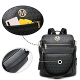 MKP COLLECTION Women Fashion Backpack Purse Convertible Large Rucksack Versatile Travel Shoulder Bags Handbag Set with Tassel