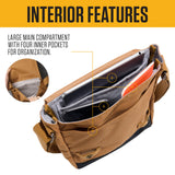 Carhartt Crossbody Snap Bag, Durable, Adjustable Shoulder Bag with Flap Over Snap Closure, Greenstone