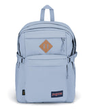 JanSport Main Campus FX Backpack - Travel or Work Bag w 15-Inch Laptop Pack with Leather Trim, Blue Dusk