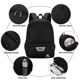 Hsmihair Soccer Bag-Soccer Backpack&Backpack for&Football Volleyball& Basketball,with Ball Compartment and Training Package