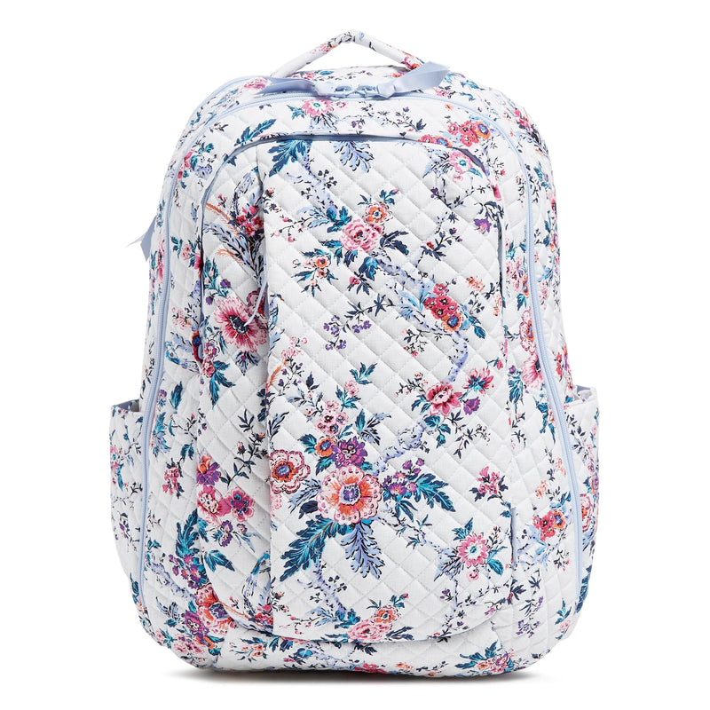 Cotton Large Travel Backpack Travel Bag, Magnifique Floral, One Size