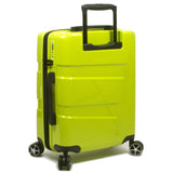 Dejuno Lumos New Generation Hardside Expandable Spinner Luggage, Lime, 3-Piece Set