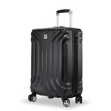 Skyway Nimbus 4.0 Expandable, Durable Hardside, 4 Wheel Spinner, Lightweight Suitcase, Unisex, Stylish, Black, Carry-On 20-Inch
