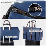 Modoker Convertible Weekender Bag - Canvas Duffle Bags for Travel with Hanging Feature, Blue