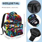 Video Game Backpack for Boys School Backpack for Kids Boys Girls Game Bookbag for Children Teens Elementary Middle School Students Bookbag Ages 6-18 Adjustable Large Capacity Gaming Backpacks