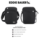 Eddie Bauer Jasper Crossbody Bag with Zippered Main Compartment and Adjustable Shoulder Strap - Slate