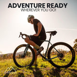 ALMSTHRE Signature Bike Saddle Bag – Midnight Black | 0.5L Bike Seat Bag (3" x 5.25" x 2") | Water-Resistant Ripstop, Waterproof Zipper, Internal Pocket | Durable Under Seat Storage