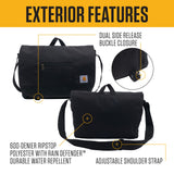 Carhartt Ripstop Messenger Bag, Durable Water-Resistant Messenger Work Bag, Ripstop Messenger Bag (Black)