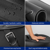 KEMIMOTO Synthetic Leather Motorcycle Saddlebag for Street Glide Electra Glide Touring Model, Universal 34L, Black