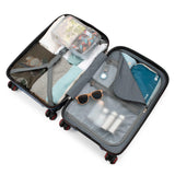 Traveler's Choice Maxporter II Polycarbonate Hardside Trunk with Spinner Wheels, Navy, 22-Inch Carry-on Luggage