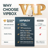 Vipbox Luggage Sets 3 Piece (3-YEARS VIP SERVICE) Hardside Expandable Ultra Durable 100% PC Lightweight Carry On Travel Suitcase Set with TSA Lock Spinner Wheels, White Brown