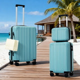 Merax Luggage Set 3 Piece, Hardshell ABS Suitcases with Spinner Wheels TSA Lock, Lightweight Durable Travel Luggage, 20" Carry-On 24" Checked, 12/20/24