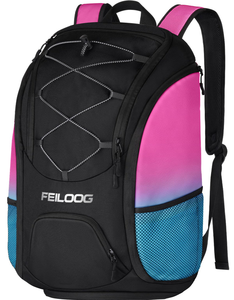 FEILOONG Basketball Backpack Bag with Ball Holder Shoes Compartment, Large Basketball Accessories Sports Gym Bag Fits Football Volleyball