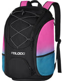 FEILOONG Basketball Backpack Bag with Ball Holder Shoes Compartment, Large Basketball Accessories Sports Gym Bag Fits Football Volleyball
