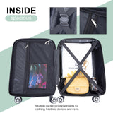 Tripcomp 2 Piece Carry on Luggage Set, Airline Approved 20 Inch Luggage with Cosmetic Case HardShell Suitcase with Spinner Wheels, Lightweight Durable Hardside Suitcases Set, Olive Green