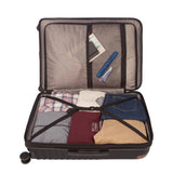 Eddie Bauer Strata Luggage | Hardside | Spinner Wheels | Expandable | Lightweight | Travel Essentials, Black, 30" (Check-In)