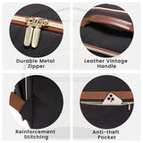 LOVEVOOK 40L Large Travel Backpack for Women Men, 17 Inch Carry on Backpack for Traveling on Airplane, Personal Item Bag Airline Approved, Business Causal Weekender Backpack, Black-Brown