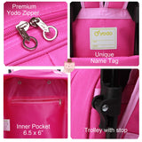 yodo Zoo 3-Way Kids Suitcase Luggage or Toddler Rolling Backpack with wheels, Medium Owl