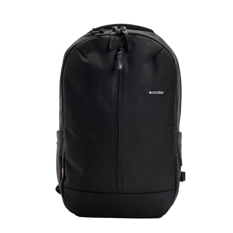 Incase Tracks Backpack - Water Repellent Exterior, Padded Laptop Pocket, Dual Side Pockets, Luggage Pass Through (Black, 18L)