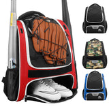 Hsmihair Baseball Bag - Baseball Backpack Holder, Large Main Compartment,T-Ball & Softball Equipment & Gear for Youth and Adults,Holds Bats, Helmet, Gloves