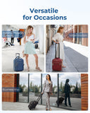 BAGSMART Underseat Carry On Luggage Airline approved,16-inch Small Underseater Softside Travel Suitcase with Wheels Lightweight Overnight Rolling Carry-on Luggage for Women Men Weekender,Dark Blue