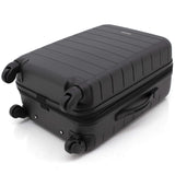 Wrangler Smart Spinner Hardside Luggage, 22-Inch Carry-On, Black