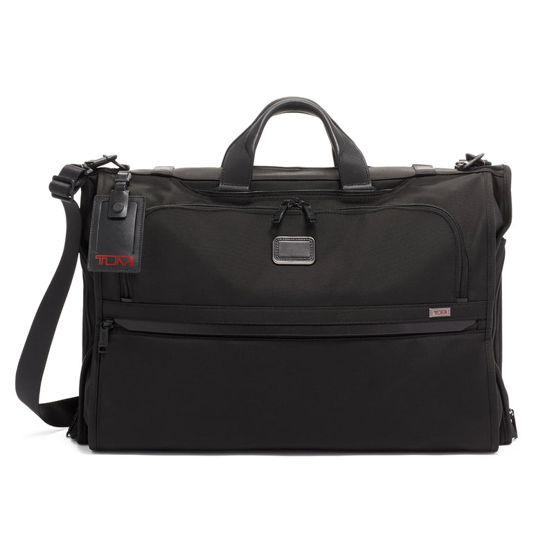 TUMI - Alpha Garment Bag Tri-Fold Carry-On - Business Travel Garment Bag - Fits Suits And Gowns - Top Carry Handles - Black