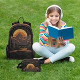 Selerdon Kids Backpack Grand Teton National Park School Bookbag with Lunch Bag for Boys Girls Preschool Kindergarten Elementary Laptop Daypack