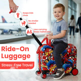 Bioworld Spider-Man All-Over Print 18" Ride-On Luggage