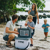 RTIC Ultra-Light 22 Quart Hard Cooler Insulated Portable Ice Chest Box for Drink, Beverage, Beach, Camping, Picnic, Fishing, Boat, Barbecue, 30% Lighter Than Rotomolded Coolers, Navy & Denim