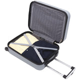 Travelers Club Cosmo Luggage, Silver-2 Piece Set (28"/20")