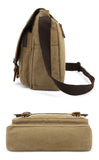 Sechunk Canvas Vintage Messenger Bag Shoulder bag Leather Cross body bag Large Travel Crossbody bags for men women 15inch Laptop