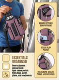 AORTDES Magnetic Gym Bag Water Bottle Holder for 18-40 oz Bottles, Neoprene Pouch with Phone Pockets, Workout Gym Accessories for Men Women,Small Gym Bag Essentials (Dusty Mauve)