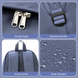 coofay Backpacks For School Bag School Backpack For College Backpacks Bookbag For Women Waterproof Gym Backpack For Men Book Bags Small Simple Backpack Purplish Blue