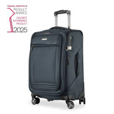 Ricardo Beverly Hills Avalon Softside Carry-On Luggage Made with Sustainable 100% Recycled PET (rPET), Lightweight, Eco-Friendly Travel, Expandable, Dual Spinner Wheels, Storm Blue, 20-inch