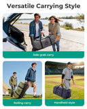 BAGSMART 83L Foldable Travel Bag, Large Duffle Bag for Travel, Duffel Luggage Bag for Sport College Camping, Water Resistant, Black