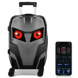 Gelrova [Battery not included] 20" Hardside LED Luggage, Explorer Smart Luggage - APP-Controlled LED Eyes, Airline-Approved Carry-On, ABS+PC Hard Shell