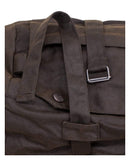 OUTBACK TRADING Unisex 2004 Waterproof Breathable Brown Oilskin Cotton Equestrian Cantle Saddle Bag for Horse Riding