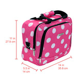 Rockland Fashion Softside Upright Luggage Set, Expandable, Pink Dots, 2-Piece (14/19)